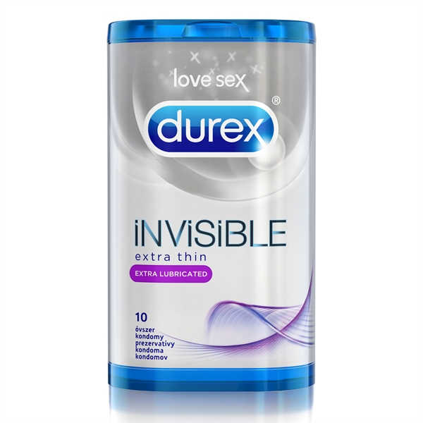 Durex Invisible Extra Lubricated 10ks