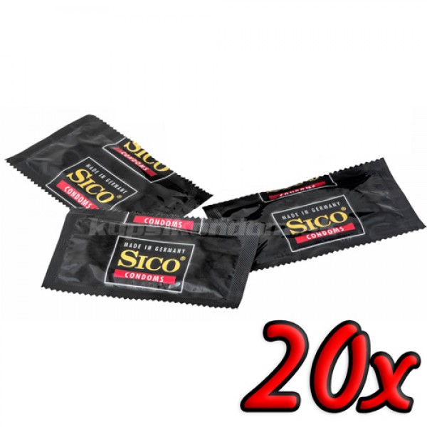 Sico Dry 20ks - Nelubrikované kondómy