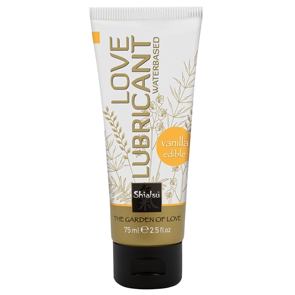 Shiatsu Edible Lubricant Vanilla - Jedlý lubrikačný gél Vanilka 75ml