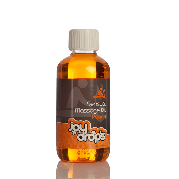 JoyDrops Sensual Massage Oil 250ml - broskyňa