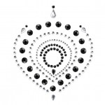 Bijoux Indiscrets Flamboyant Black & Silver - ozdoby na bradavky a rozkrok