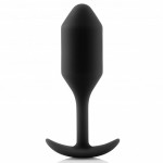 b-Vibe Snug Plug 2 - Análny kolík Čierna