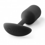 b-Vibe Snug Plug 2 - Análny kolík Čierna
