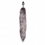 Easytoys Fox Tail Plug 152SIL - Líščí chvostík Strieborná