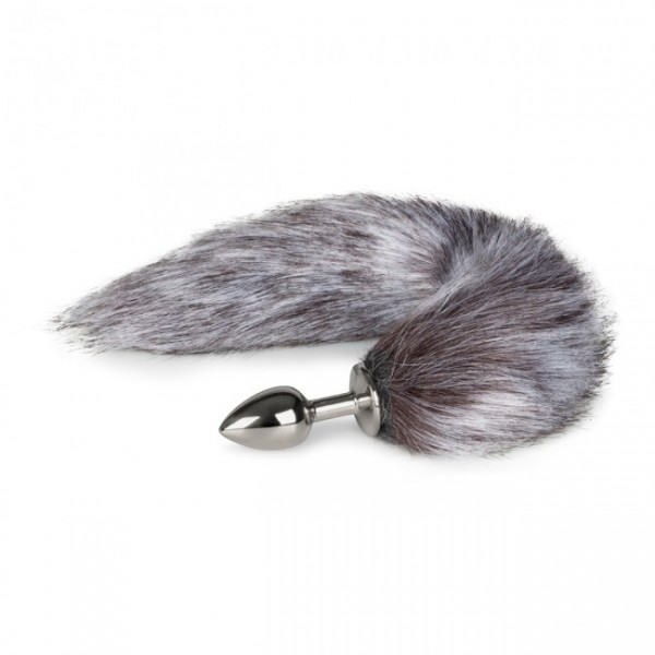 Easytoys Fox Tail Plug 152SIL - Líščí chvostík Strieborná
