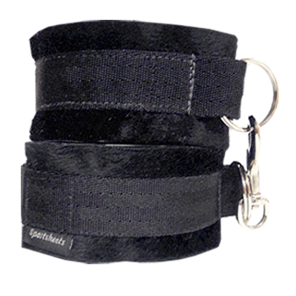 Sportsheets Cuff Love - Putá na suchý zips Čierne