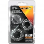 Stay Hard Cock Rings - Sada priehľadných erekčných krúžkov 3ks