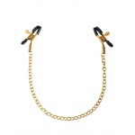 Fetish Fantasy Gold Chain Nipple Clamps - zlaté svorky na bradavky s retiazkou