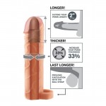 Pipedream Fantasy X-tensions Perfect 2" Extension with Ball Strap - Luxusný návlek na penis