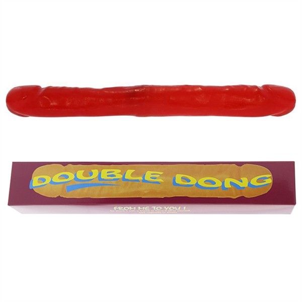 Seven Creations Double Dong - Obojstranné dildo 30cm Červená