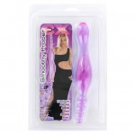 Seven Creations Smoothy Prober Clear Lavender - Dildo dvojité Unisex 20cm