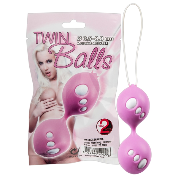 You2Toys Twin Balls - Venušine guličky Ružové